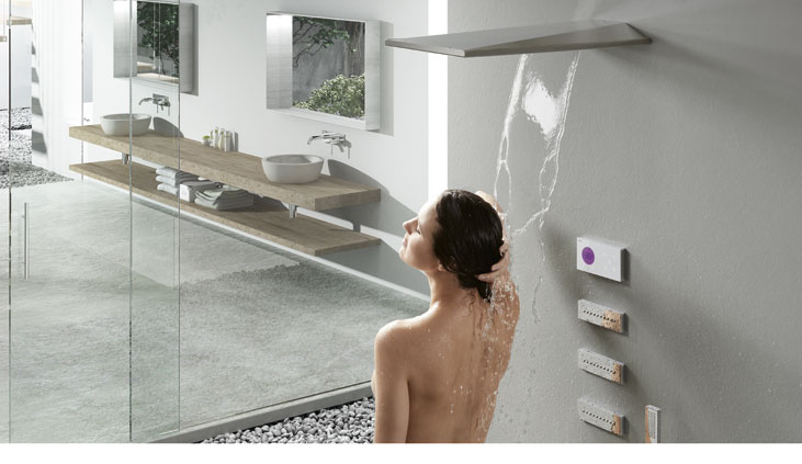 Sprchový termostatický podomítkový digitální set TRES shower technology