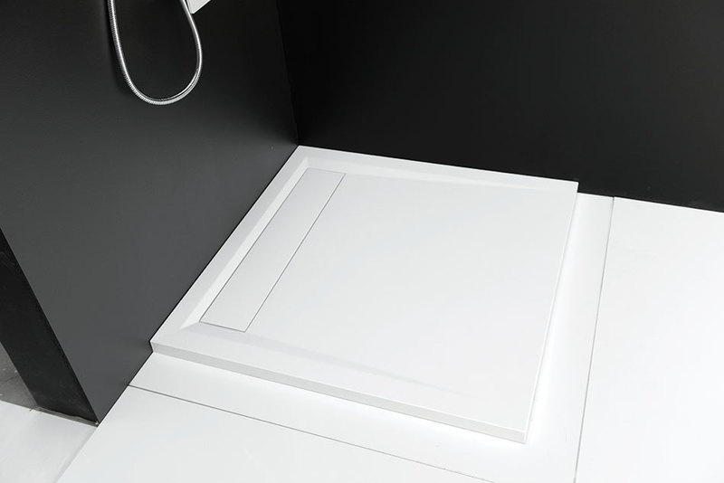 ARENA vanička z litého mramoru se záklopem, čtverec 90x90x4cm ( 71601 ) ARENA vanička z litého mramoru se záklopem, čtverec 90x90x4cm ( 71601 )