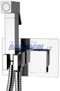 LATUS podomítková baterie s bidetovou sprškou, hranatá, chrom ( 1102-07 )