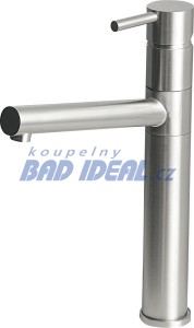 MINIMAL stojánková dřezová baterie s rovnou hubicí, nerez ( MI016 )