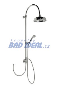 VANITY sprchový sloup s připojením vody na baterii, retro, chrom ( SET061 )