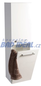 VEGA skříňka vysoká s košem, 40x150x31cm, levá/pravá,bílá ( VG160 )