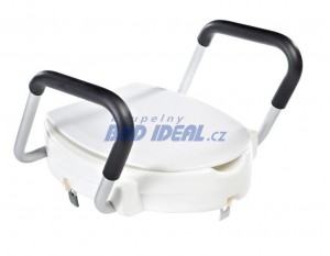 WC sedátko zvýšené 10cm, s madly, bílé ( A0072001 )