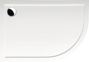 RENA L vanička z litého mramoru, čtvrtkruh 100x80x4cm, R550, levá ( 75511 ) (22)