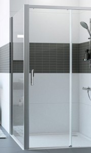 HÜPPE CLASSICS 2 EasyEntry boční stěna šířka 70cm pro posuvné dveře, výška 200cm, stříbrná matná/čiré sklo   ( C25401087321 )