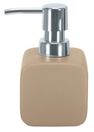 CUBIC dávkovač na tekuté mýdlo keramický hnědošedý-taupe  ( 5066271854 ) (1)