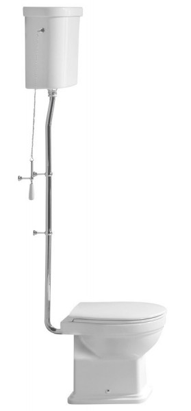 CLASSIC WC mísa s nádržkou, spodní odpad, bílá-chrom (WCSET21-CLASSIC-SO) (1)