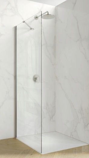 HÜPPE DESIGN PURE WALK-IN BOČNÍ STĚNA SAMOSTATNĚ STOJÍCÍ, STABILIZAČNÍ VZPĚRA 087,092