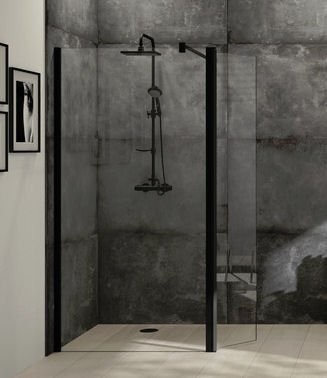 HÜPPE DESIGN pure Walk-In boční stěna s výklopným segmentem 123