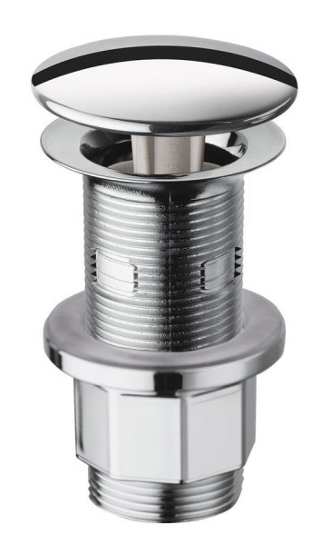 Umyvadlová výpust 5/4“, neuzavíratelná, velká krytka, tl.10-80mm, chrom ( WF43451 ) (9)
