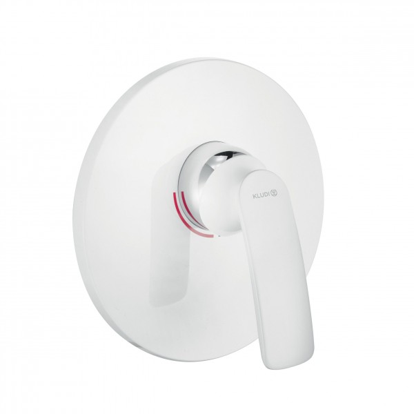 KLUDI BALANCE podomítková sprchová jednopáková baterie,  bílá/chrom (526559175) (7)