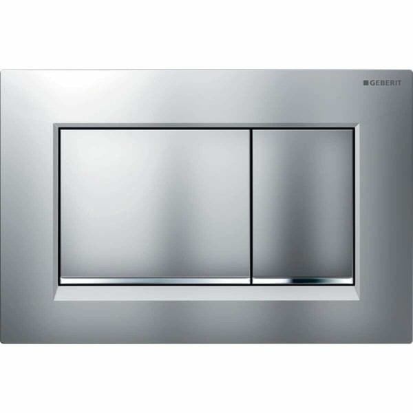GEBERIT ovládací tlačítko SIGMA20 SQUARE Easy to clean pochromovaná matná/lesklá/matná ( 115.883.JQ.1 )