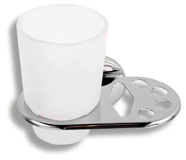 NOVATORRE 1 DRŽÁK SKLENIČKY A KARTÁČKŮ CHROM  (6149,0) (1)