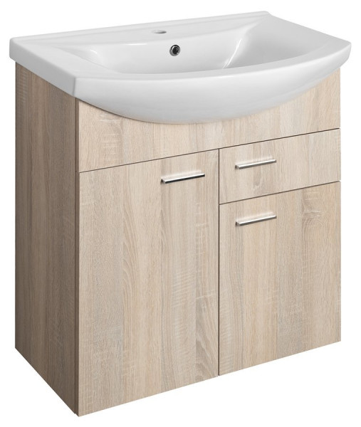 ZOJA umyvadlová skříňka 71,5x74x34cm, dub platin (51175) (1)