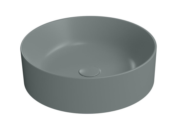 KUBE X keramické umyvadlo na desku, průměr 45cm, agave mat (942704)