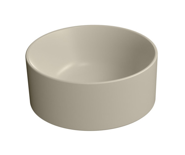 KUBE X keramické umyvadlo na desku, průměr 32cm, creta mat (943508)