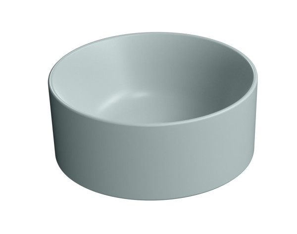 KUBE X keramické umyvadlo na desku, průměr 32cm, ghiaccio mat (943515)