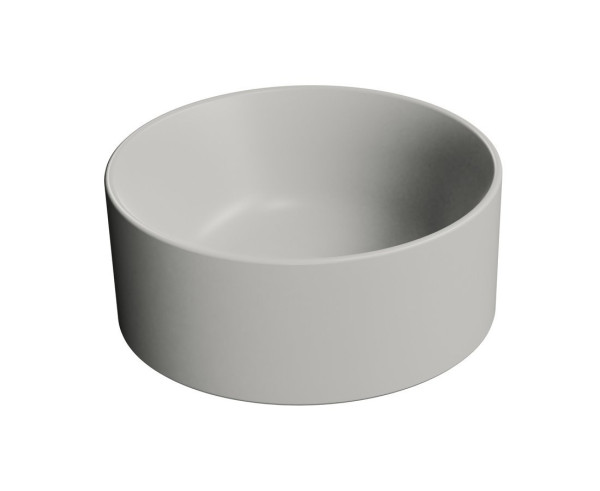 KUBE X keramické umyvadlo na desku, průměr 32cm, cenere mat (943517)