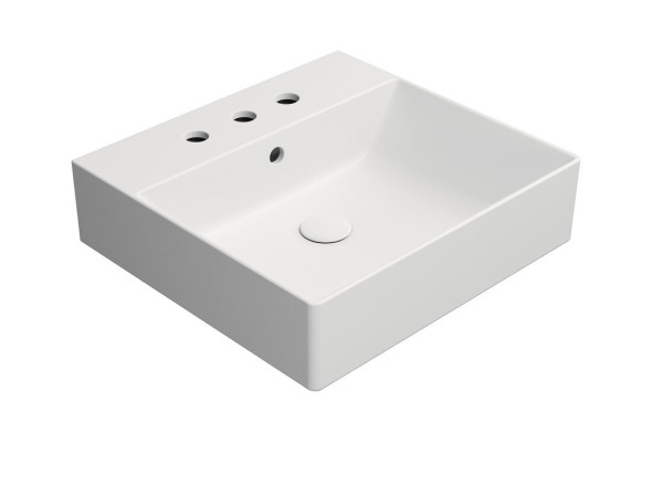 KUBE X keramické umyvadlo 50x47cm, 3 otvory, bílá mat (9430309)