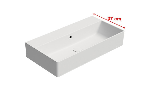 KUBE X keramické umyvadlo 70x37cm, bez otvoru, bílá mat (9455009)
