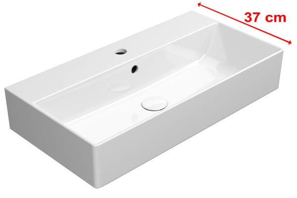 KUBE X keramické umyvadlo 70x37cm, broušená spodní hrana, bílá ExtraGlaze (94559111)