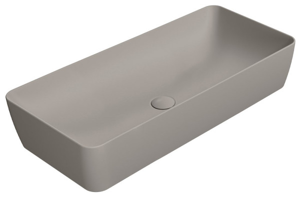 NUBES keramické umyvadlo na desku 80x40cm, tortora mat (904005)