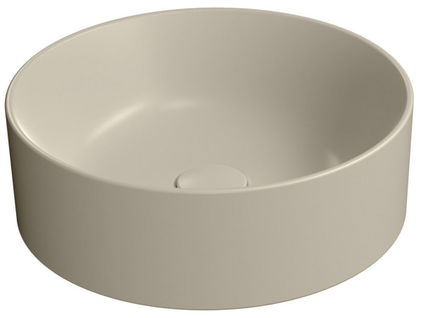 KUBE X keramické umyvadlo na desku, průměr 40cm, creta mat (942608)