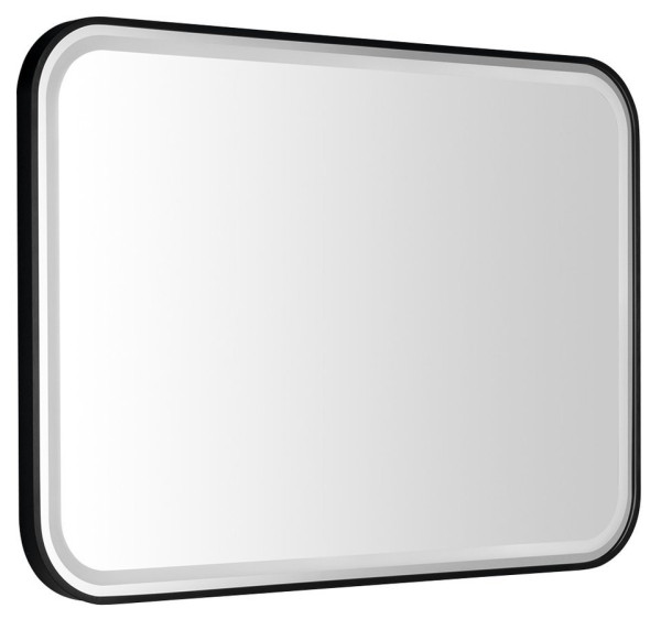 CETIS zrcadlo s LED osvětlením 100x70cm, černá mat (CT100)