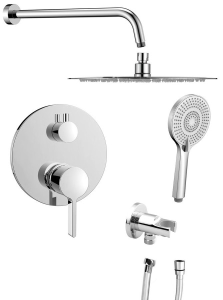 ICONIC podomítkový sprchový set s pákovou baterií, 2 výstupy, vyústění, chrom (AF042-01)