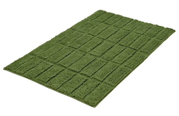 TILES koupelnová předložka obdélník 60x100cm, zelená (9176612360) (1)