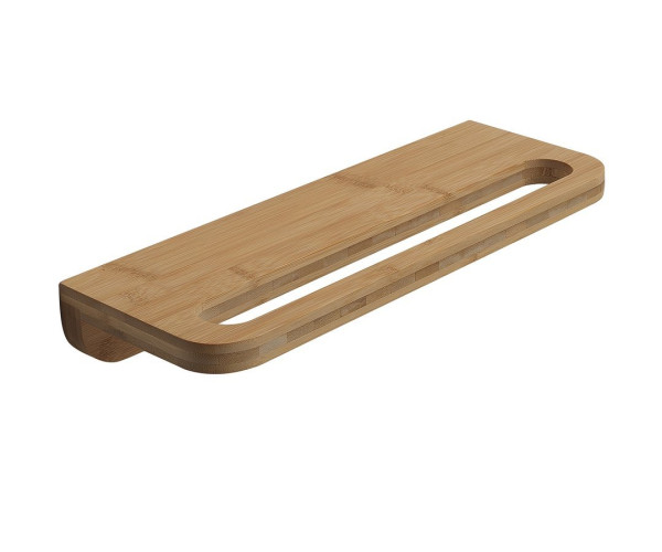 HIMALAYA polička s držákem ručníků 400x145mm, bambus (HY19)