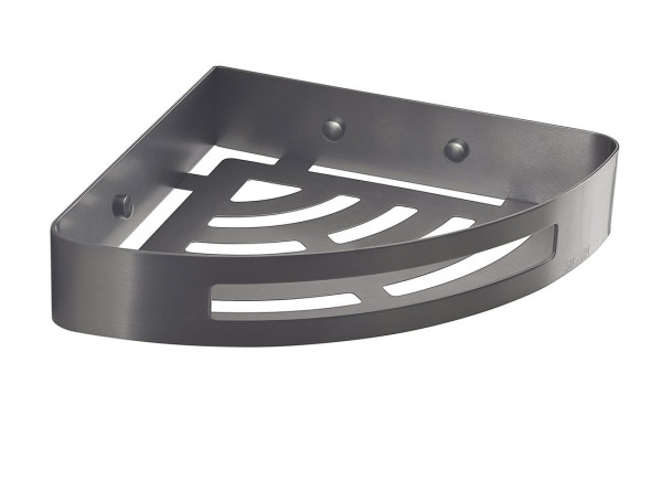 SMART rohová police do sprchy, 210x45x210mm, gun metal (247981)