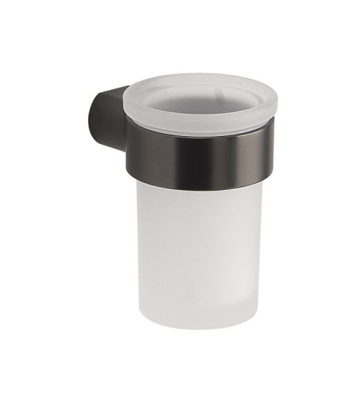 PIRENEI sklenka, mléčné sklo, gun metal (PI1081)