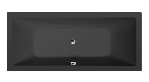 KRYSTA obdélníková vana 180x80x39cm, černá mat (71710.21)