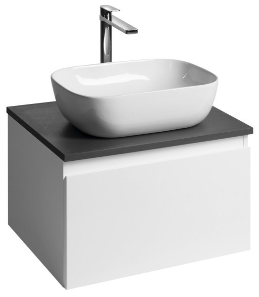 ALTAIR skříňka s deskou 58 cm, bílá/antracit břidlice (AI263-03)