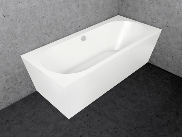 TIME GEMINI  XL - ZP  volně stojící vana 180 x 80 cm do rohu, pravá, bílá (TIGEM180XL-ZP)