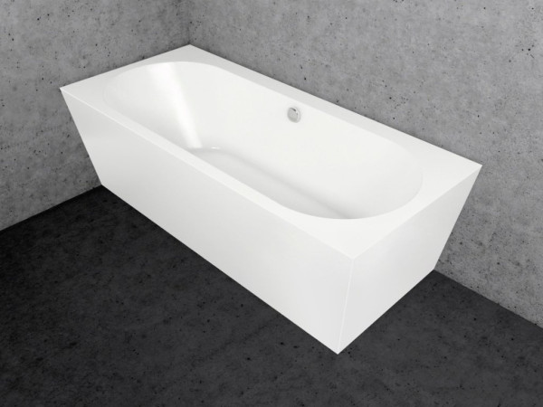 TIME GEMINI  XL - ZL  volně stojící vana 180 x 80 cm do rohu, levá, bílá (TIGEM180XL-ZL)