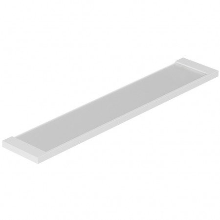 KLUDI VELA C skleněná polička 60cm, bílá matná (3197353) (2)