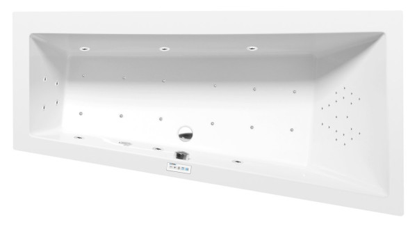 ANDRA R hydromasážní vana, 170x90x45cm, Highline Hydro-Air, chrom (81511.6010)