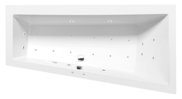 ANDRA R hydromasážní vana, 180x90x45cm, Active Hydro-Air, chrom (78771.2010)