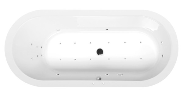 ASTRA O hydromasážní vana, 165x75x48cm, Attraction Hydro-Air, chrom (35611.4010)