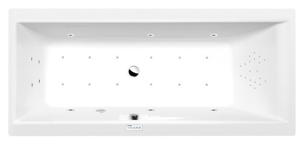 CLEO hydromasážní vana, 180x80x48cm, Highline Hydro-Air, chrom (95611.6010)