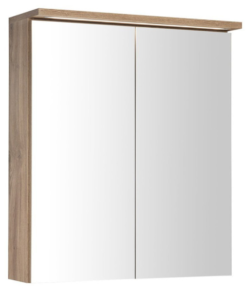 KAWA STRIP galerka s LED osvětlením 60x70x22cm, dub emporio (WGL36S) (1)