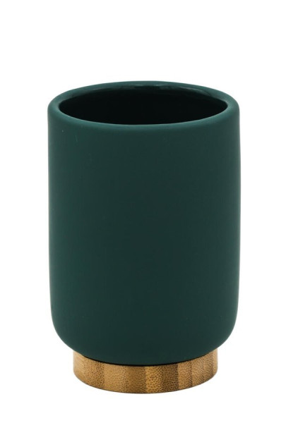 FANCY sklenka na postavení, tmavě zelená (2126105)