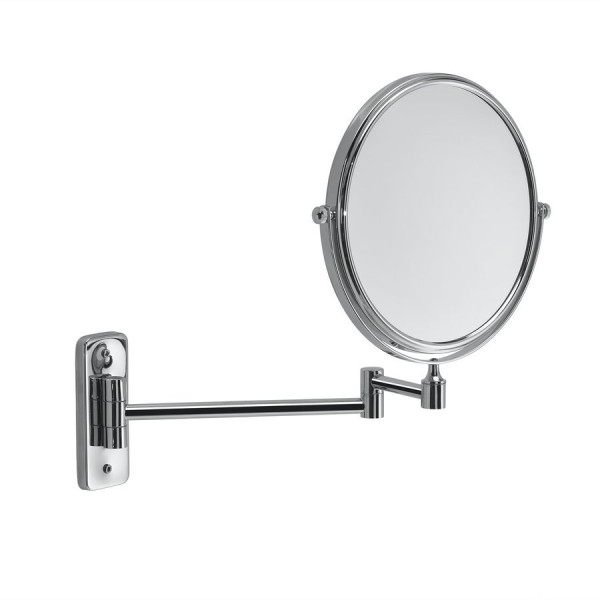 GAIA kosmetické zrcátko závěsné, Ø 180mm, oboustranné, chrom (CO202413)