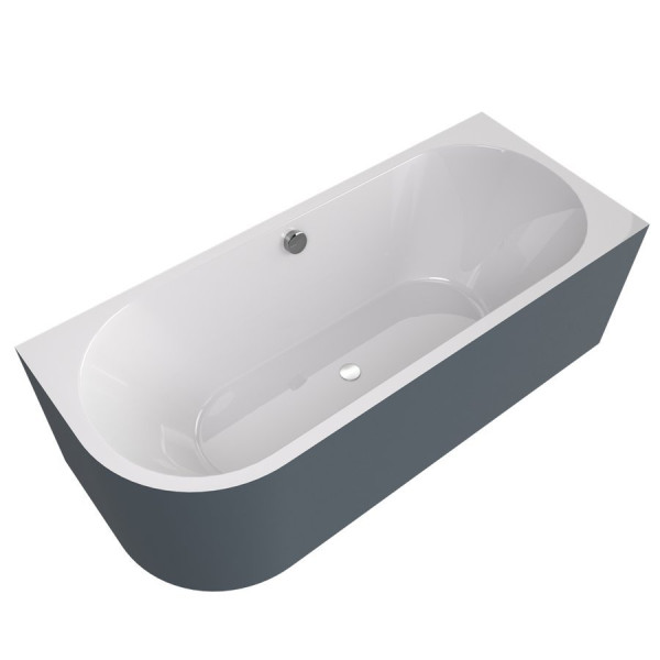 VIVA R MONOLITH asymetrická vana 180x75x60cm, bílá/siena (72129M.42)