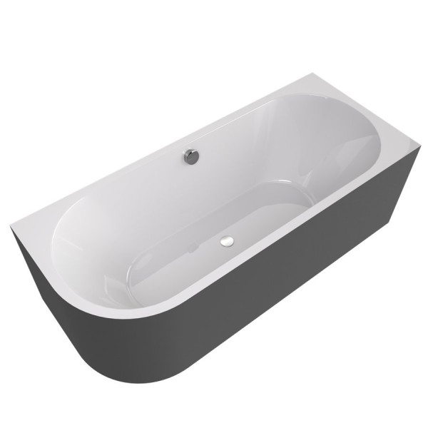 VIVA R MONOLITH asymetrická vana 170x75x60cm, bílá/carina (78119M.41)