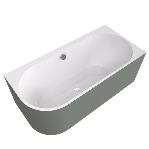 ASTRA R MONOLITH asymetrická vana 160x75x60cm, bílá/verde (34611M.44)