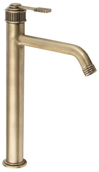 VERSI stojánková umyvadlová baterie vysoká, prodloužená hubice, bronz (RV007/18)