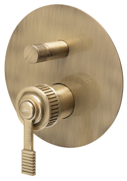 VERSI podomítková sprchová baterie, 2 výstupy, bronz (RV042/18)